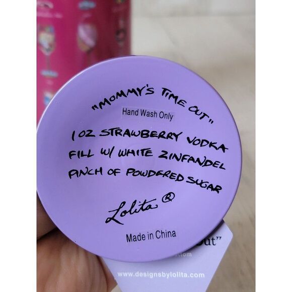 Lolita mommy's time out wine glass drinkware Decor therapy session - Picture 7 of 7